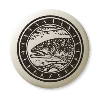 Brook Trout Porcelain Pendant Gift Box for wholesale by Touchstone Pottery