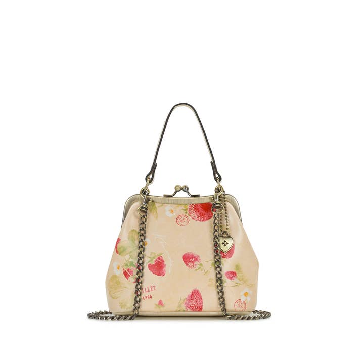 Mini Laureana Ketten-Umhängetasche - Pariser Erdbeere für den Großhandel von Patricia Nash