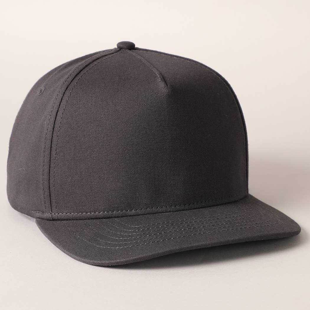 Fashion City - Wholesale Baseball Cap - Unisex - Solid Colored Cotton 5 Panel Baseball Cap6