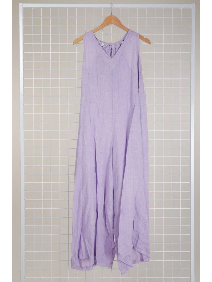 la maison des fibres naturelles - Wholesale Jumpsuit - Women's - Sleeveless jumpsuit in 100% linen 6201439
