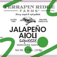 Terrapin Ridge Farms - Wholesale Sauce - Jalapeno Aioli Garnishing Squeeze1