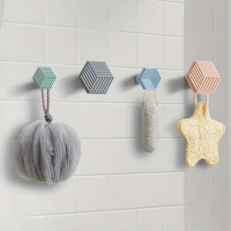 Huis Van Merken - Wholesale Wall Hook - Resin Wall Hooks 4-Pack - Modern Decorative Coat Hangers2
