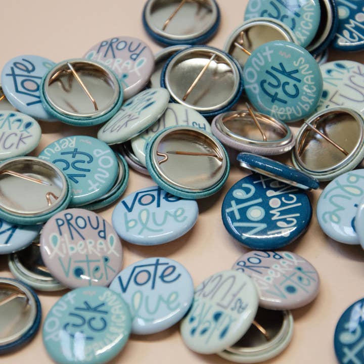 Twentysome Design - Wholesale Lapel Pin/Button - Liberal as Fuck Button