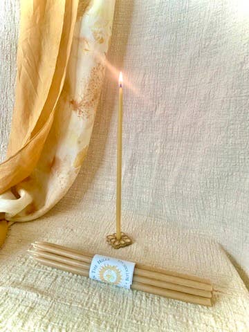 Dunne gebedskaarsen van bijenwas, met de hand gedoopt, set van 15 voor wholesale door Buzz In The Hills
