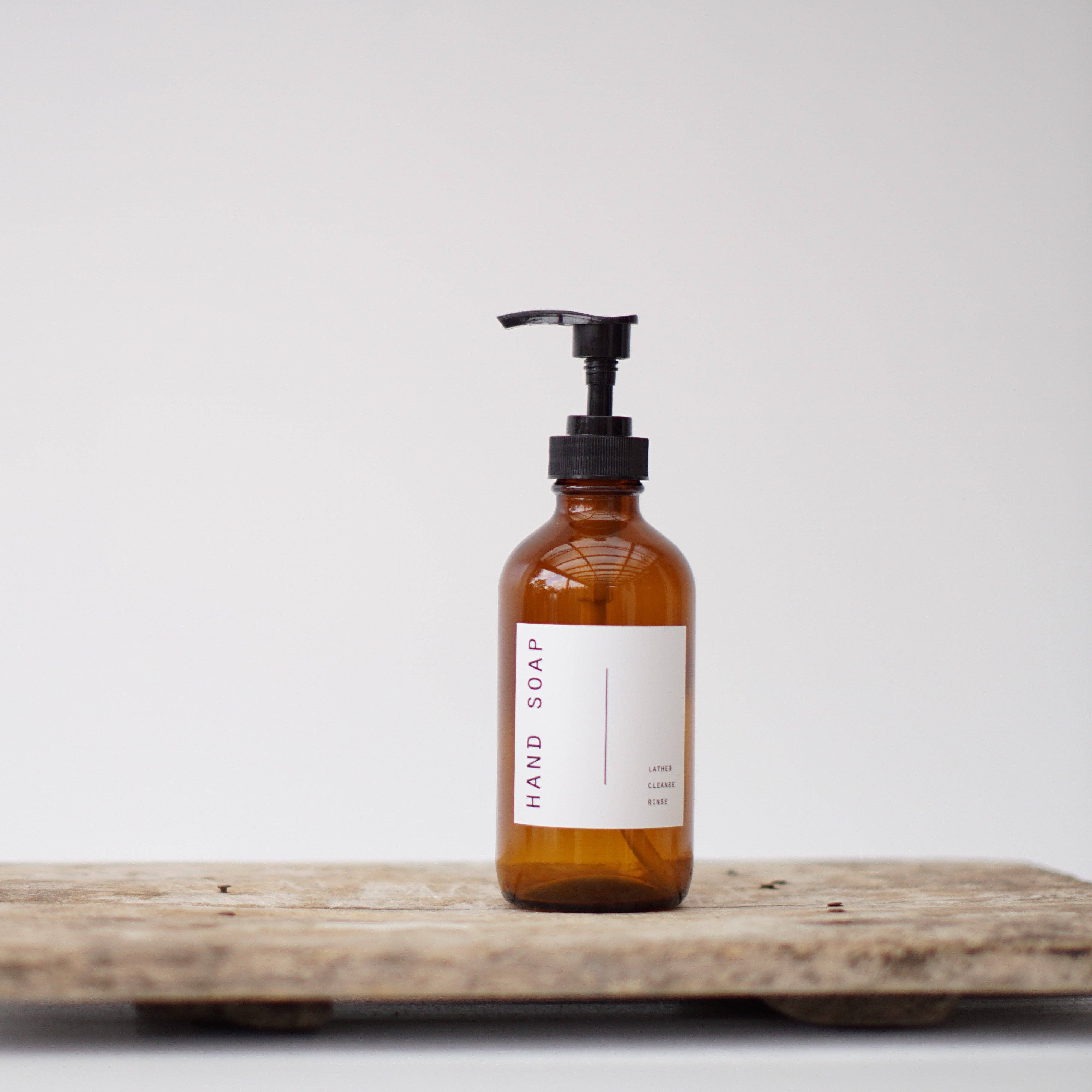 So At Nature - Wholesale Soap Dispenser - Amber Glass Soap Dispenser 250ml - Johin Mini3