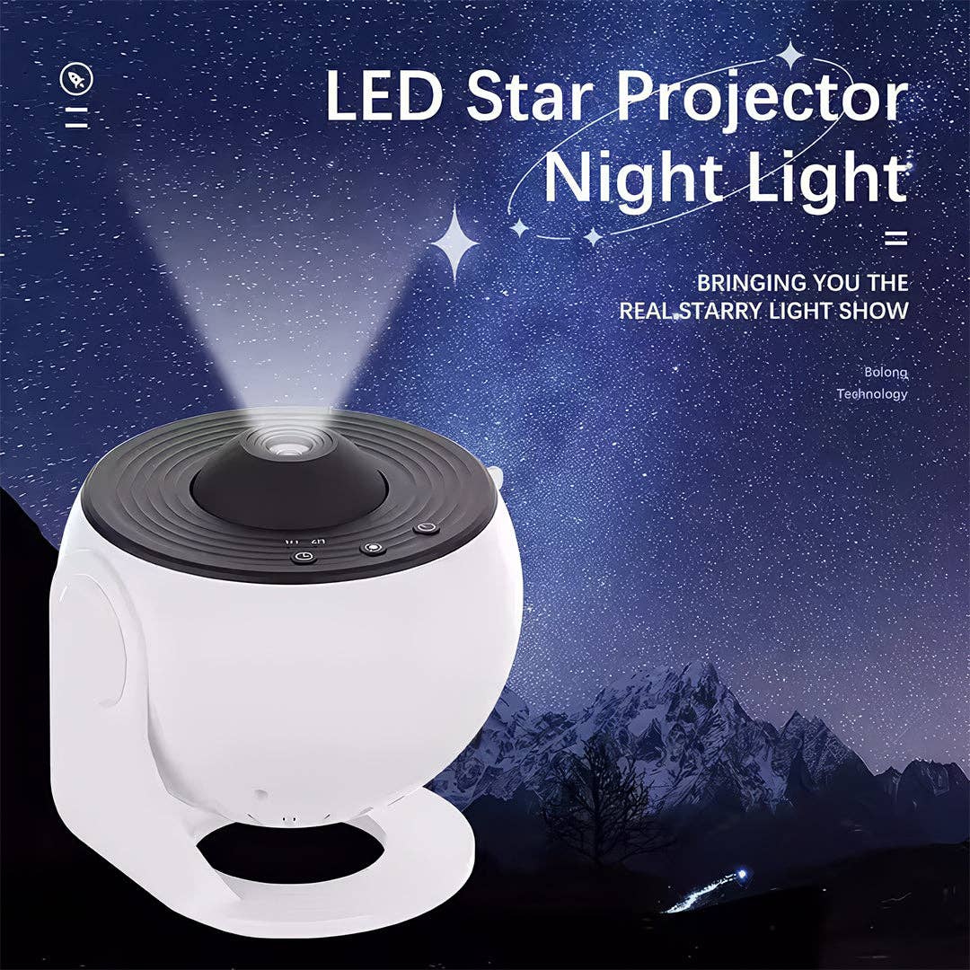Mtistanbul LTD - Venta al por mayor Luces nocturnas - Proyector Galáctico 4K – 12 Discos con Temática Espacial, Rotación Silenciosa y Modo Temporizador2