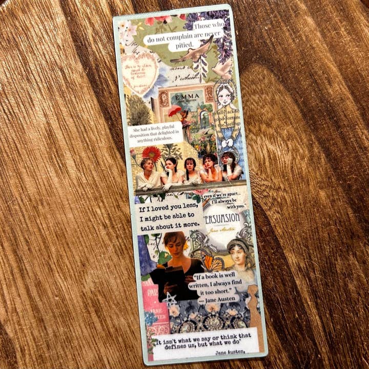 Jane Austen Cardstock Bookmark for wholesale by Awfullynerdy.co