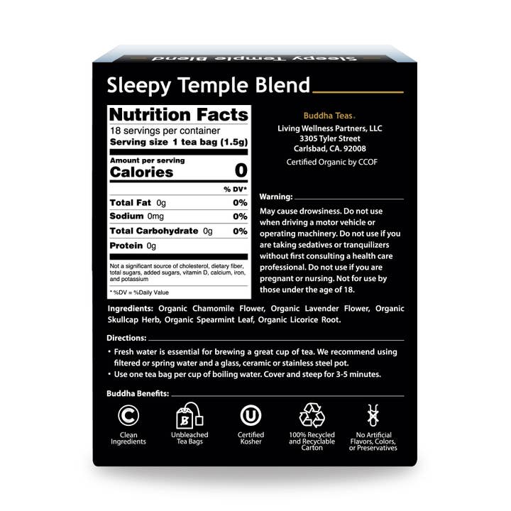 Buddha Teas – Großhandel Teebeutel – Sleepy Temple Blend5
