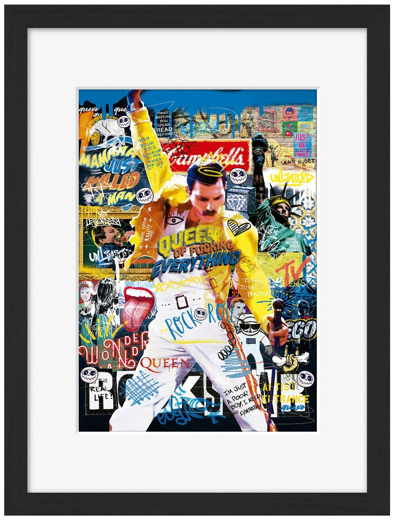 BLUE SHAKER - Wholesale Art Print - Ricardo Quexo - Queen Of Fuc#1ng Everything0