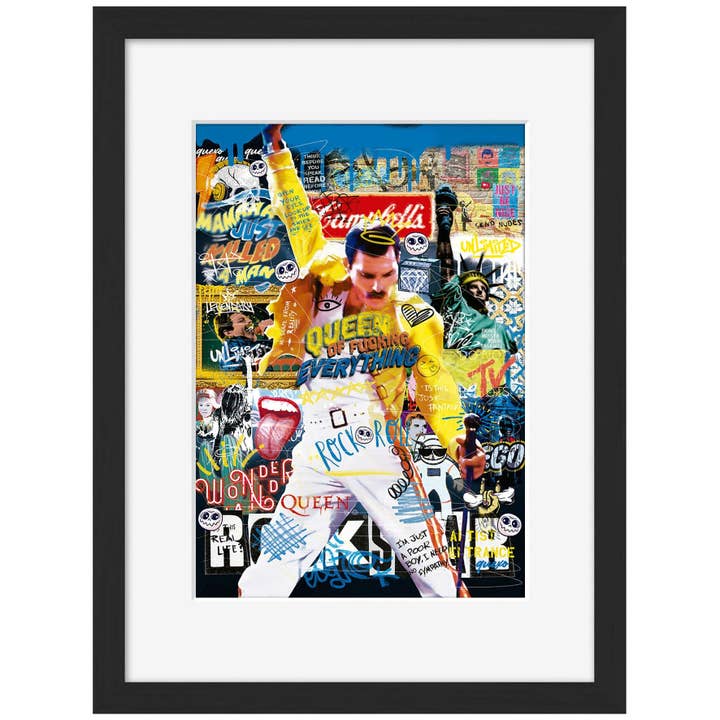 BLUE SHAKER - Wholesale Art Print - Ricardo Quexo - Queen Of Fuc#1ng Everything