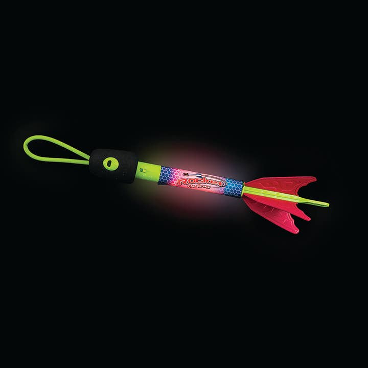 (T) 9.5" LIGHT-UP SLINGSHOT ROCKET for wholesale by The Toy Network