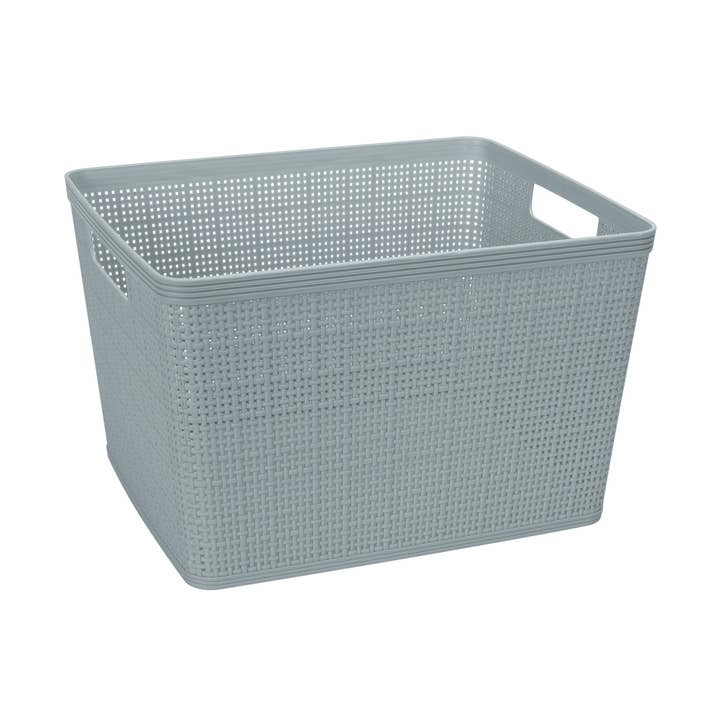 N&T WEAVE OPBEVARINGSKURV GRÅ for engroshandel hos Moda at Home Enterprises, Ltd