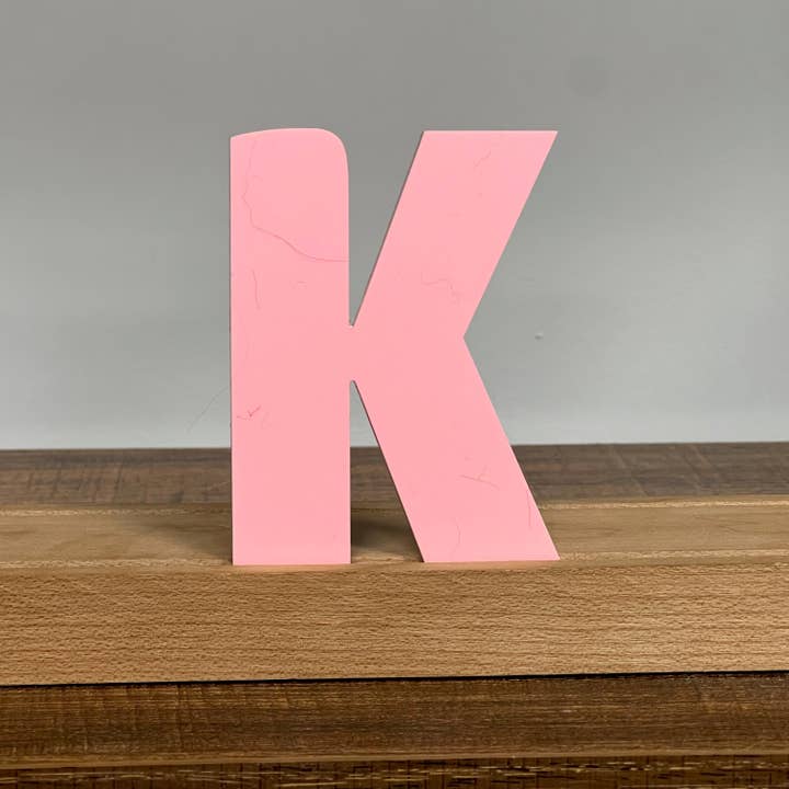 Artifacture - Wholesale Sign - Kryliq Individual Letters: 3" Craftsman Style- Matte Pastel Pink12