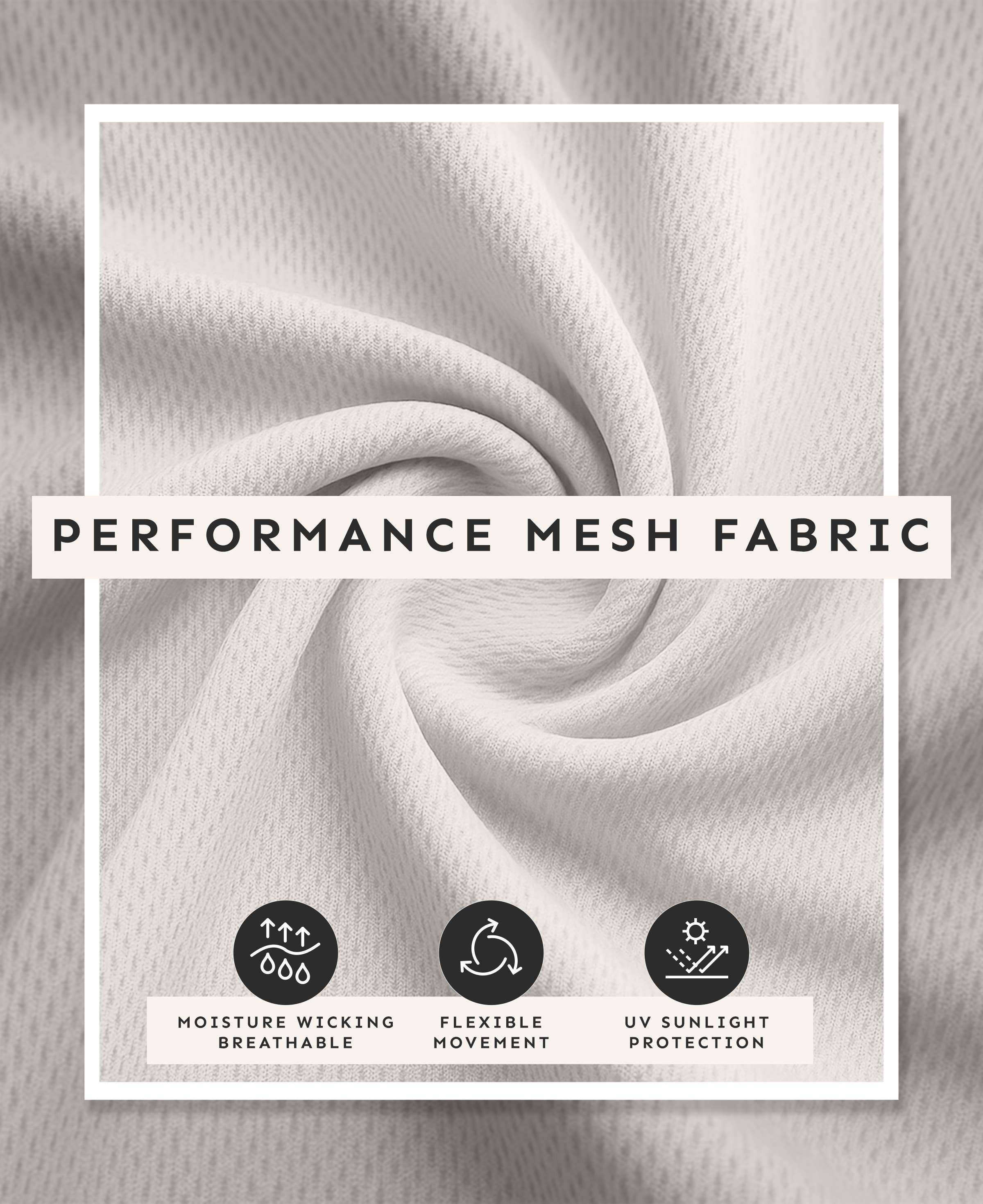 I-Wear Brands - Wholesale Athletic Top - Men's - 5 Pack Men's Crew Neck Dry Fit Mesh T-Shirts4