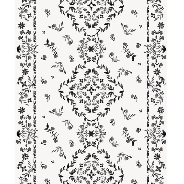 The August Rose White Shwally Playmat for wholesale by Shwally