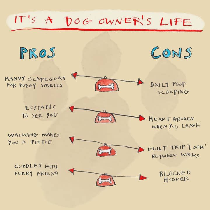 ' Dog Owners Life ' Greetings Card , FP3609 for wholesale by Poet and Painter