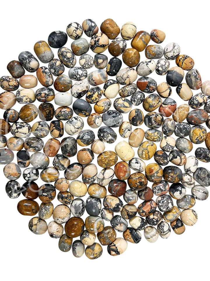 (KG)TUMBLED STONES - JASPER, MALIGANO 20-30 MM for wholesale by Oceanic Linkways Inc