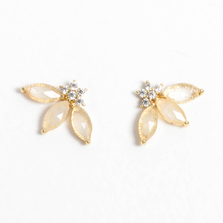 Nicole Earrings- Moonstone for wholesale by Heilo Jewelry
