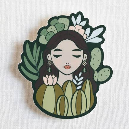 Cactus Queen Sticker for wholesale by Click Bloom