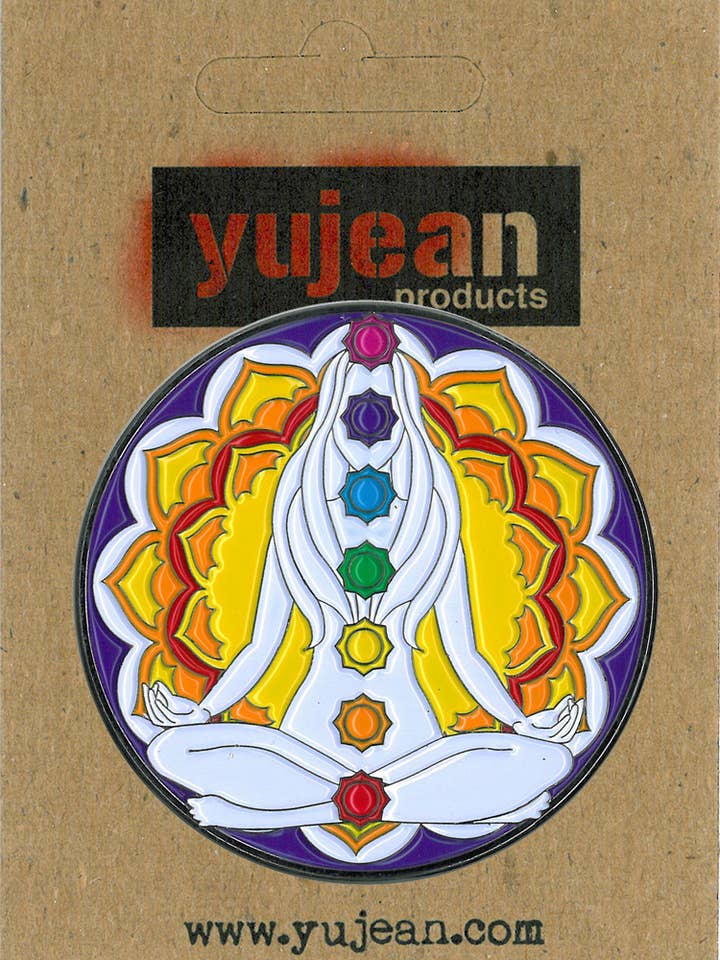 Chakra Stor Emalje Pin-E1081 for engroshandel hos Yujean