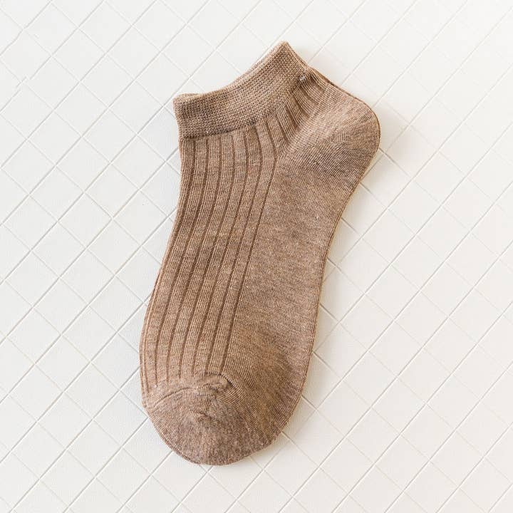 ACCITY - Wholesale Socks - Women's - INSTEP VERTICAL WRINKLE ANKLE SOCKS_CWMS0907