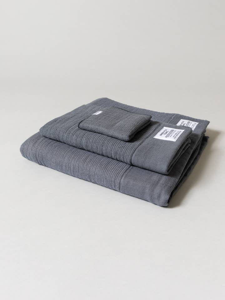 Inner Pile Towel, Charcoal for wholesale by Morihata International Ltd. Co.