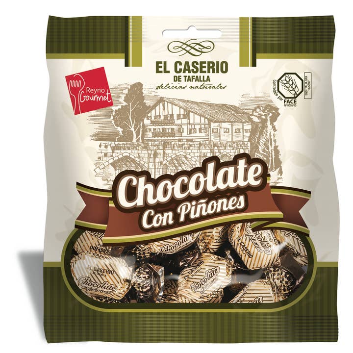 El Caserio de Tafalla - Wholesale Chocolate Covered Sweets - Chocolate with Pine Nuts 23204 - GLUTEN FREE
