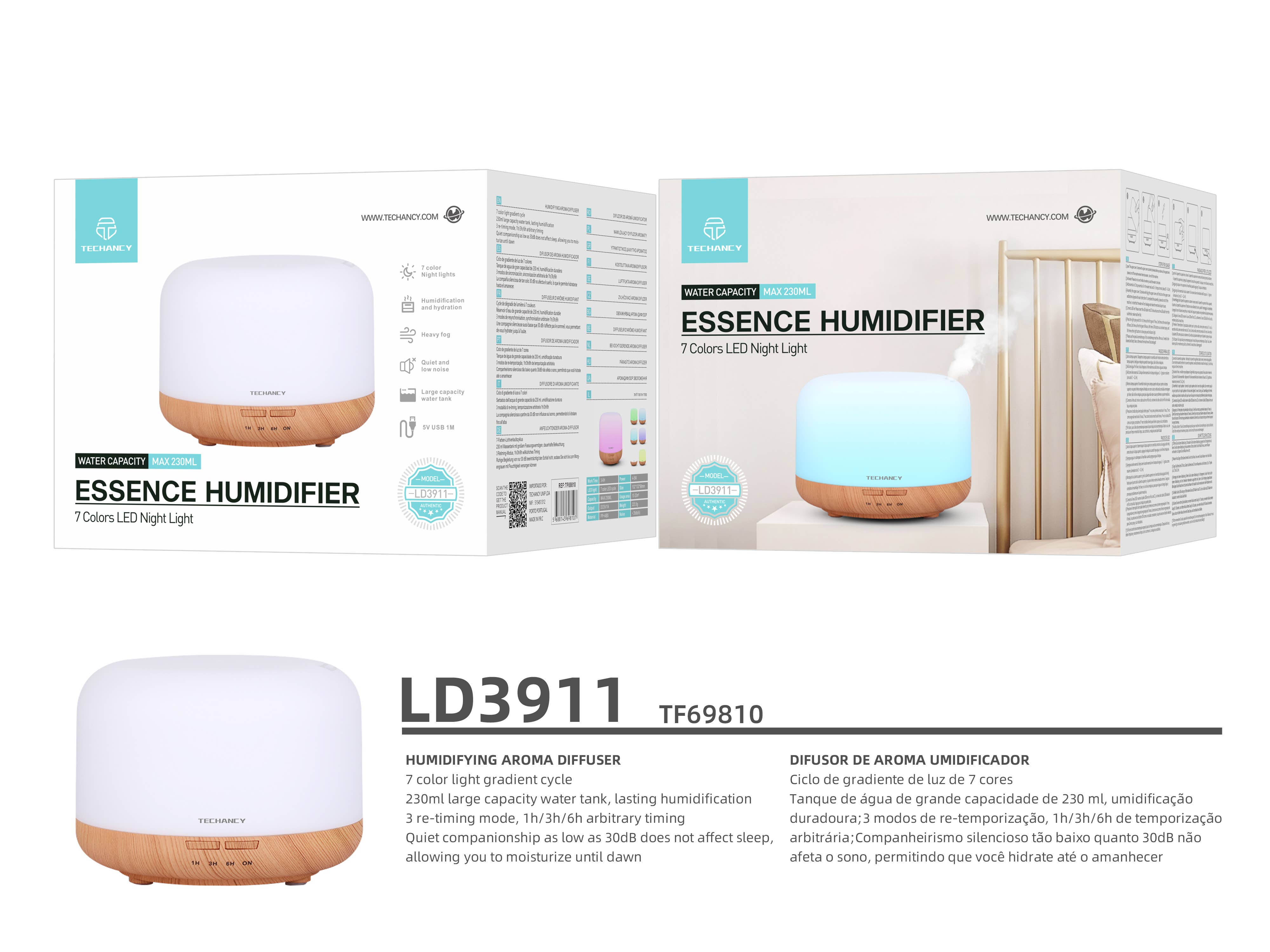 TECHANCY - Wholesale Electronic Diffuser - TECHANCY Oil Diffuser Humidifier 240ML3