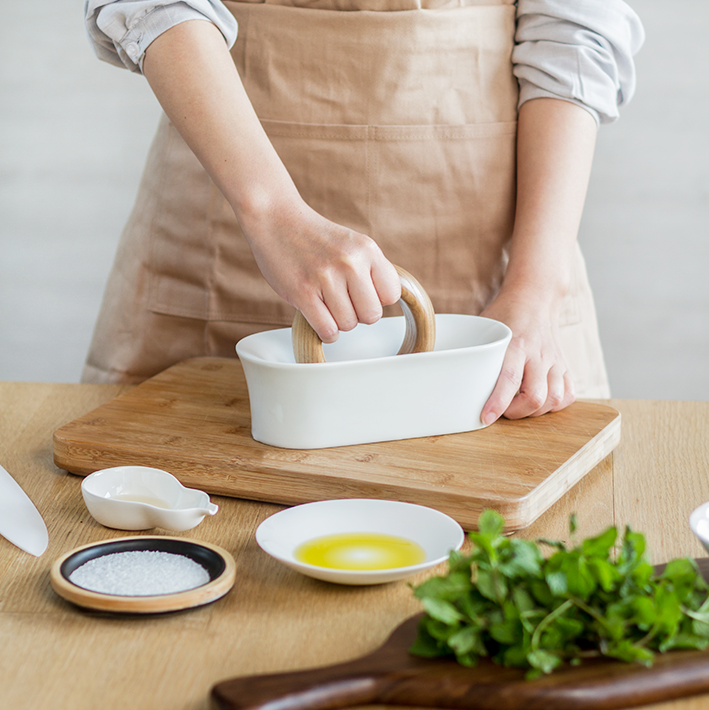 Jia Inc. Enamel on Stainless Steel Cutting Board | Hard, Smooth Surface | Heat Resistant | Easy to Clean