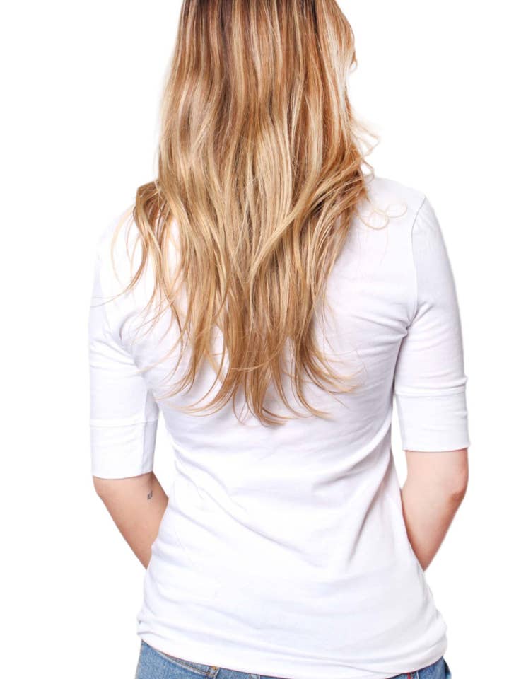 Good Stuff Apparel - Wholesale T-shirt – women's - Women's Half Sleeve Scoop Neck Plain Top 3