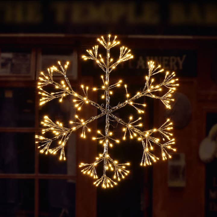 LIGHTSHARE - Wholesale Christmas Decoration - Warm White Snowflake Light - 24IN and 36IN Options Available