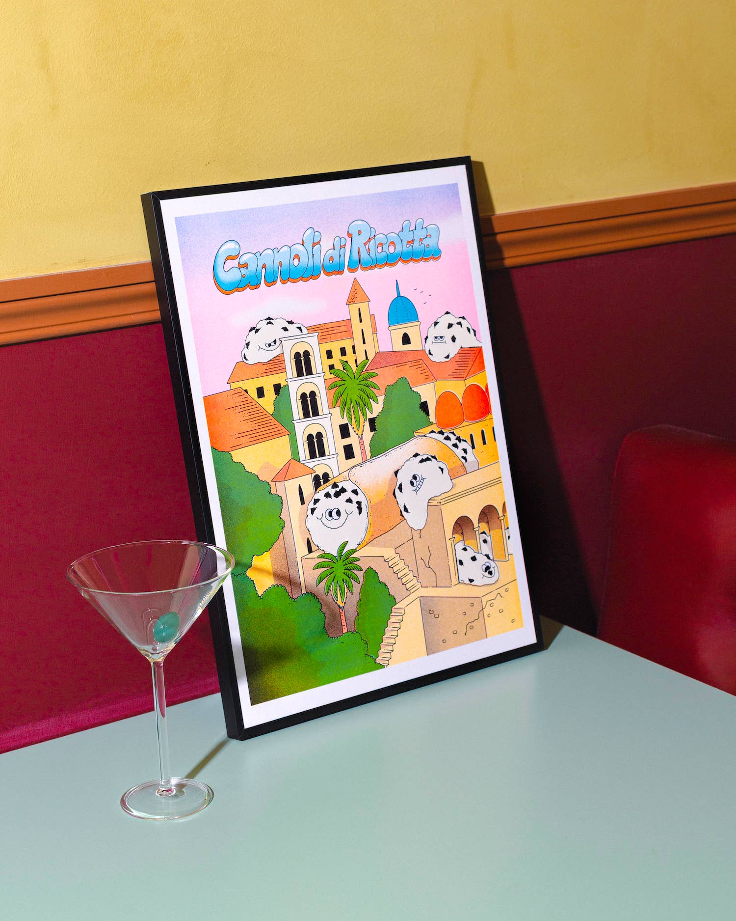 KIBLIND Atelier - Wholesale Poster - A3 Print - Ricotta Cannoli in Palermo - Lauren Martin1