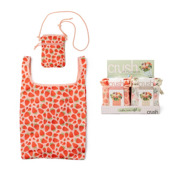 Crush Off The Market Uitbreidbare Boodschappen Schoudertas Assortiment voor wholesale door DM Merchandising