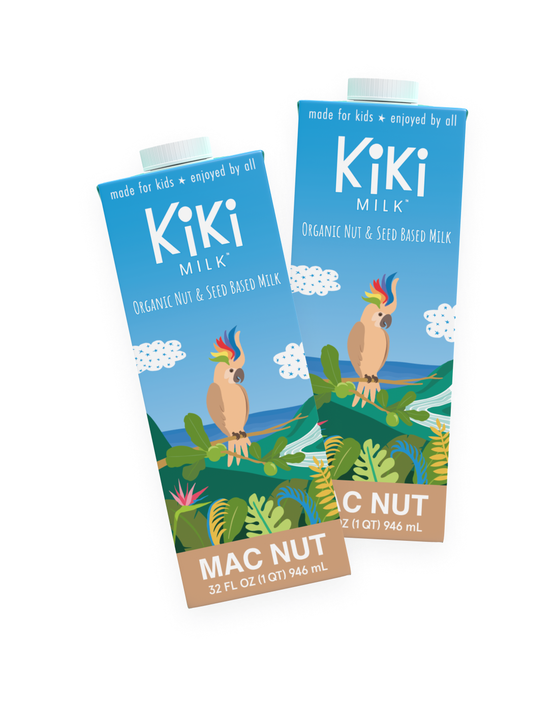 Kiki Milk - Wholesale Non-Dairy Milk - Mac Nut Kiki Milk • 32 fl oz • Pack of 64