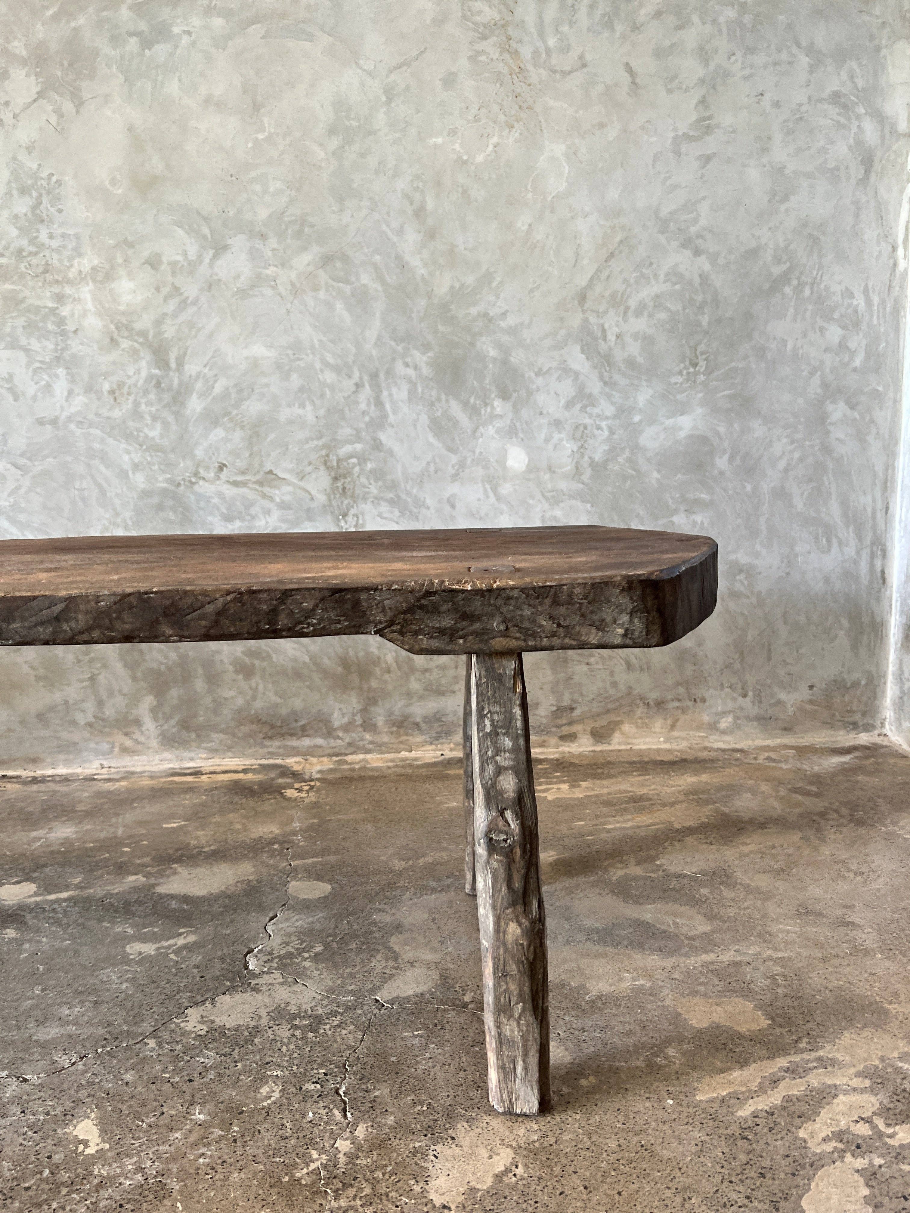 Office Objets - Wholesale Coffee Table - Large round coffee table in antique Asian teak L:2m W:50 H:502