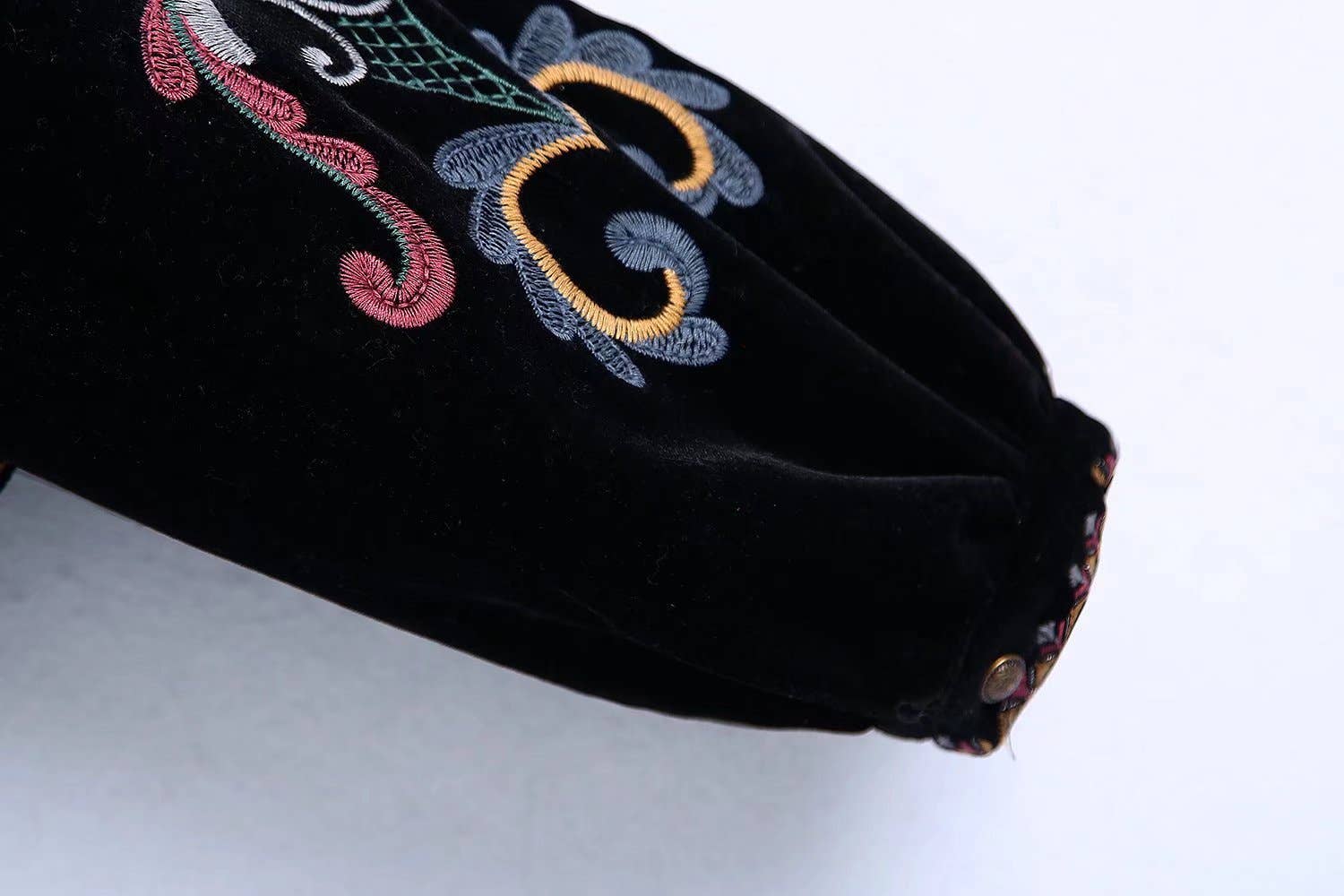 Black Vintage Floral Embroidered Cardigan Jacket for wholesale on Faire4