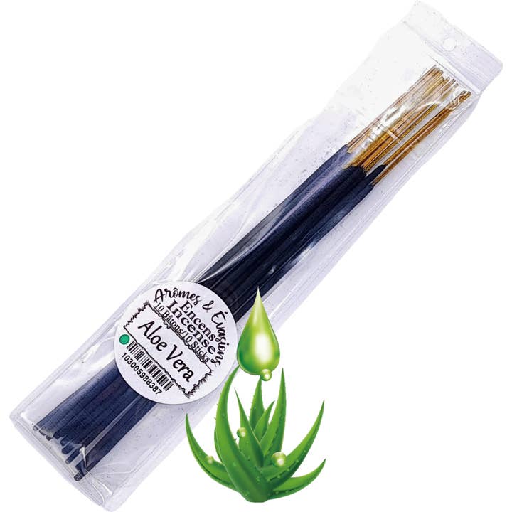 Incense Sticks - Aloe Vera - Pack of 10 for wholesale by Arômes & Évasions