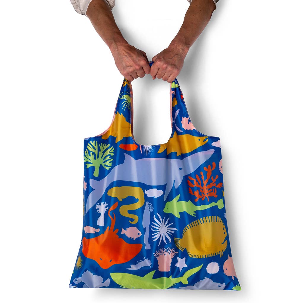 Yellow Owl Workshop - Wholesale Tote Bag - Women's - Sea Animals Art Sack® by Banquet Workshop - Beach Tote Bag3