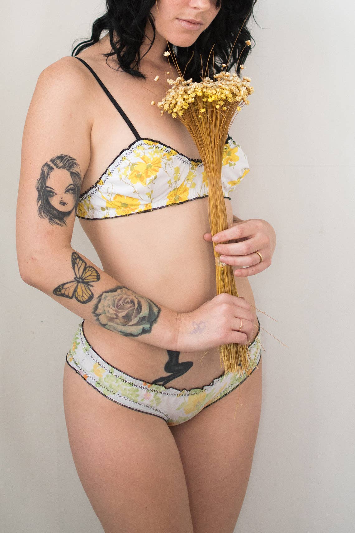 Clare Bare - Wholesale Lingerie Set - Women's - READY TO SHIP Mystery Print Oleander Bralette & Bloomer Set3