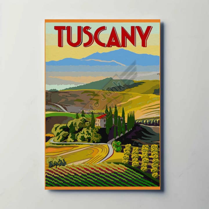 Tuscany Italy Metal Poster for wholesale by Auto Junk UK Ltd