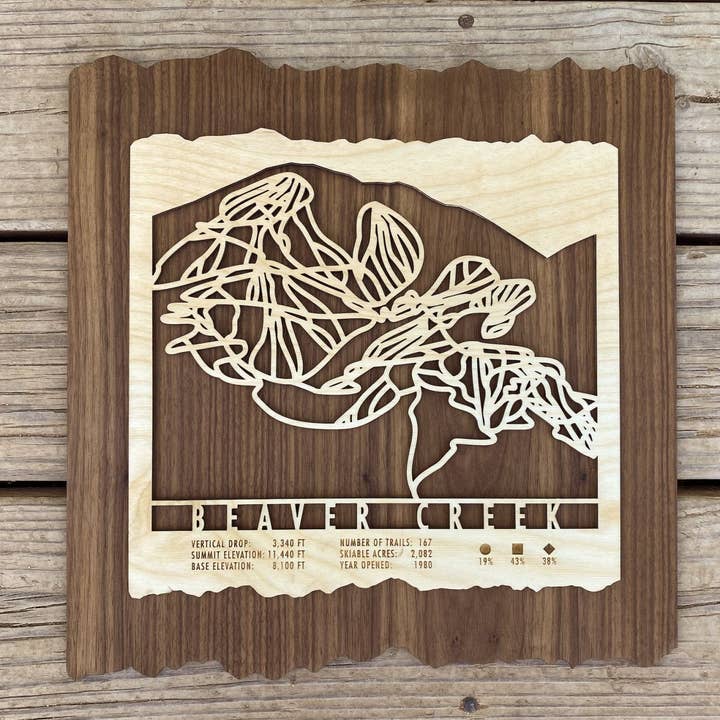 Beaver Creek Trail Map for wholesale by Mountaincut