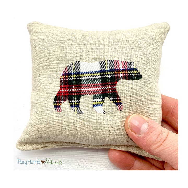 Bear Sachet – Organic Lavender or Maine Balsam Fir for wholesale by Perry Home Naturals