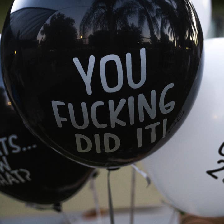 Very Pun Stuff – wholesale Balloon – You Fuc*ing Did It! Balloon | Gag Graduation Gift | Funny Balloons | Funny Graduation Gift | Grad Gift Ideas | 2022 Graduation | 2022 Grad