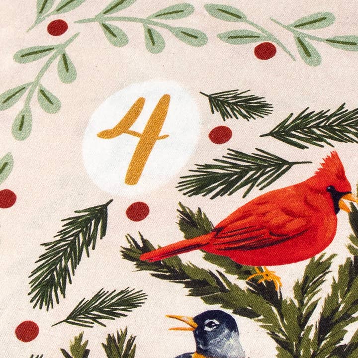 1canoe2 | One Canoe Two Paper Co. - Wholesale Dinner & Cloth Napkin - 12 Days of Christmas Cotton Cloth Table Napkins Set2