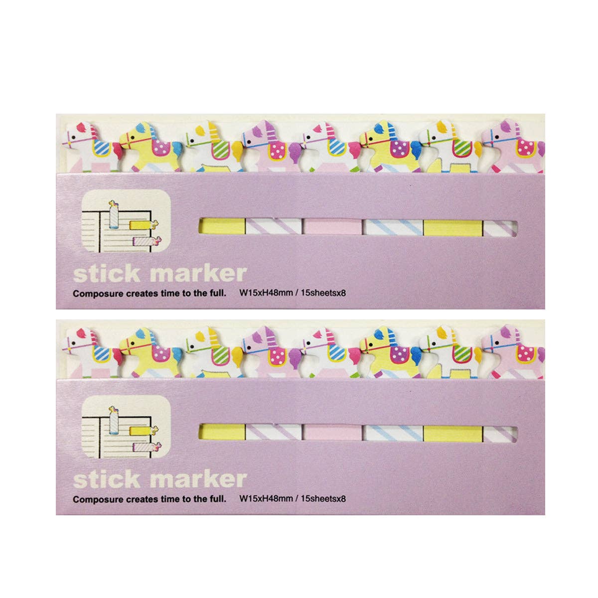 Wrapables.com - Wholesale Bookmark - Wrapables Bookmark Flag Tab Sticky Markers (Set of 2)7
