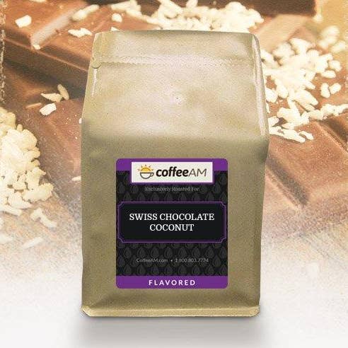 Café aromatisé au chocolat suisse et à la noix pour la vente par CoffeeAM