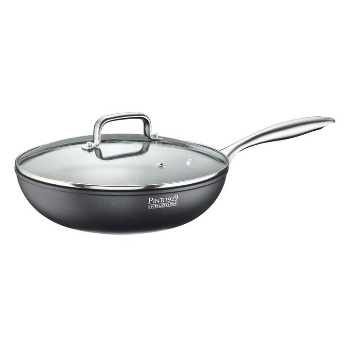 Wok Pro Ø 28 cm i aluminium med non-stick belægning for engroshandel hos Pintinox