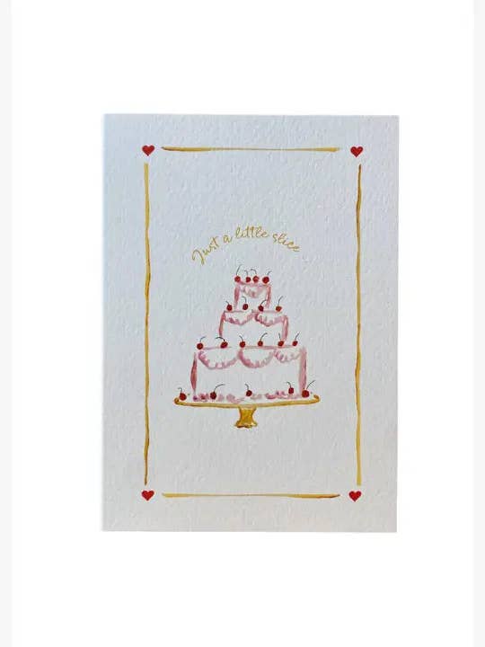 Biglietto d'auguri Solo Una Piccola Fetta per la vendita all'ingrosso da parte di Dinette