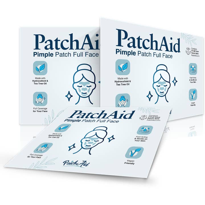 PatchAid - Wholesale Acne/Hydrocolloid Patch - Pimple Patch Full Face – Complete Acne Care for Clear Skin4