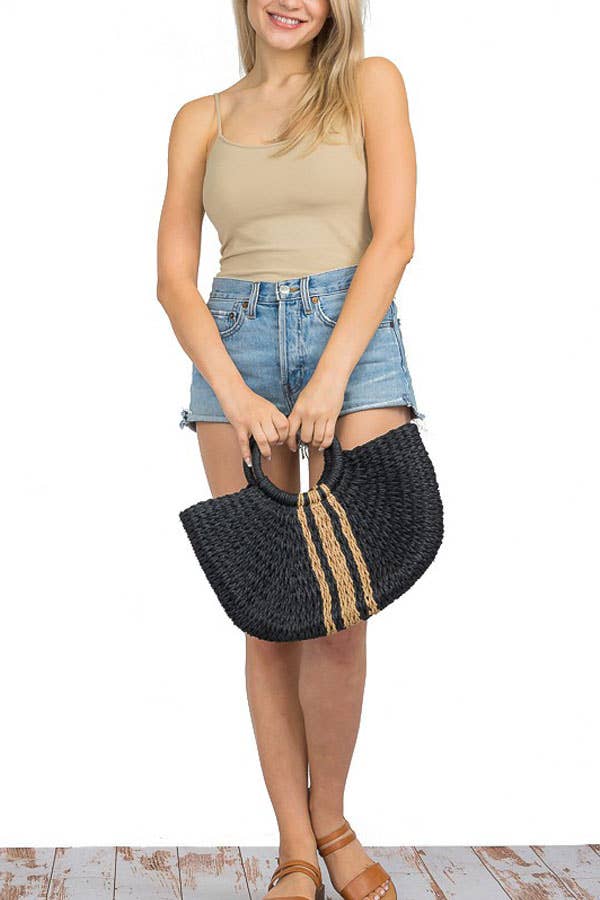 Cap Zone - Wholesale Beach bag - Wicker Basket Hobo Bag6